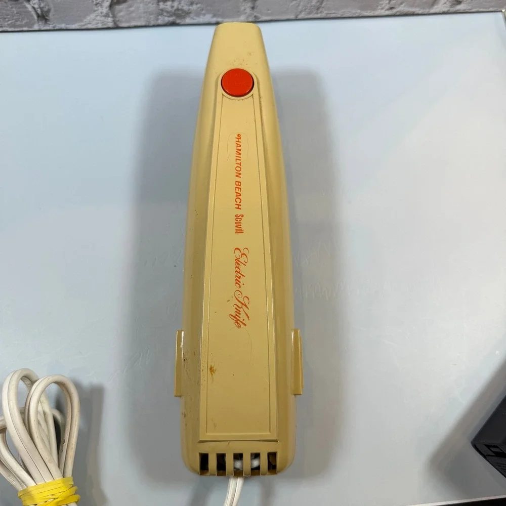 Vintage Hamilton Beach Scovill Model 291 Electric Knife Harvest Gold USA Works
